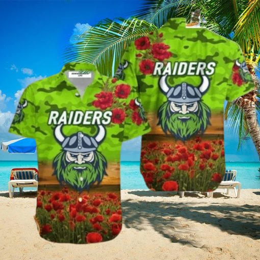 Canberra Raiders Anzac 2023 Hawaiian Shirt Poppy Flowers Vibes – HawaiianShirts