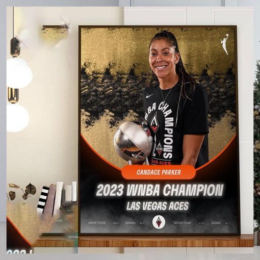 Candace Parker x Las Vegas Aces 2023 WNBA Champion Home Decor Poster Canvas