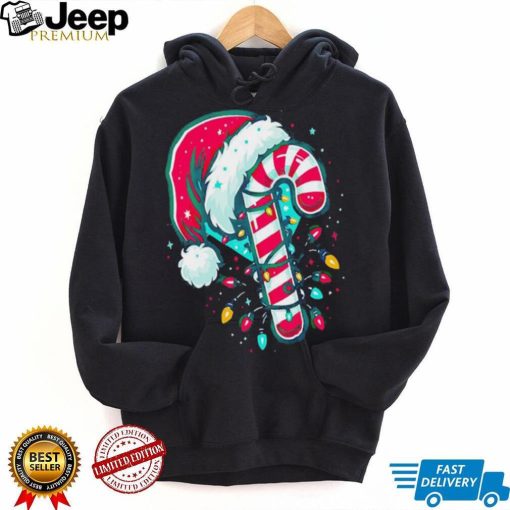 Candy Cane Crew Christmas Lights Family Matching Xmas Shirt