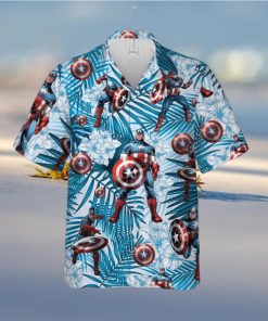 Captain America Marvel Comics Beach Lover 3D Hawaiian Shirt