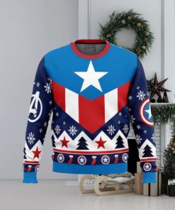 Captain America Ugly Christmas Sweaters For Men And Women