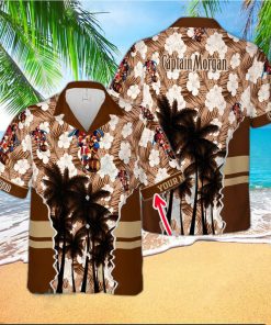 Captain Morgan Collar Custom Name Design Hawaiian Shirt For Men And Women Gift Beach