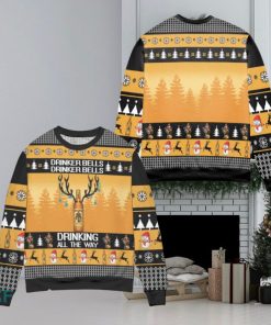 Captain Morgan Drinker Bells Drinking All The Way Ugly Christmas Sweater All Over Print 3d Sw