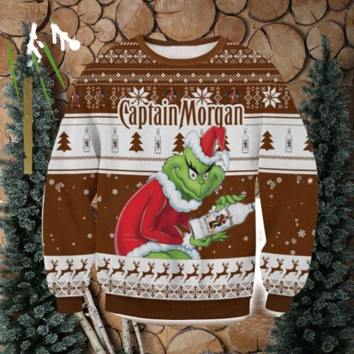 Captain Morgan Grinch AOP Ugly Christmas Sweater Christmas Gift For Men And Women