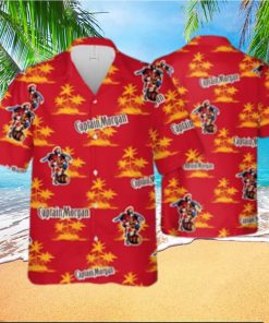 Captain Morgan Hawaiian Shirt Coconut Island Pattern Gift For Beach Vacation