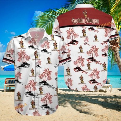 Captain Morgan Hawaiian Shirt  Island Pattern Gift For Beach Lovers  Aloha Shirt