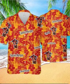 Captain Morgan Hawaiian Shirt Tropical Flower Pattern Gift For Him