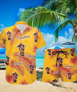 Captain Morgan Palm Leaves Tropical Hawaiian Shirt And Shorts Unique Summer Gift