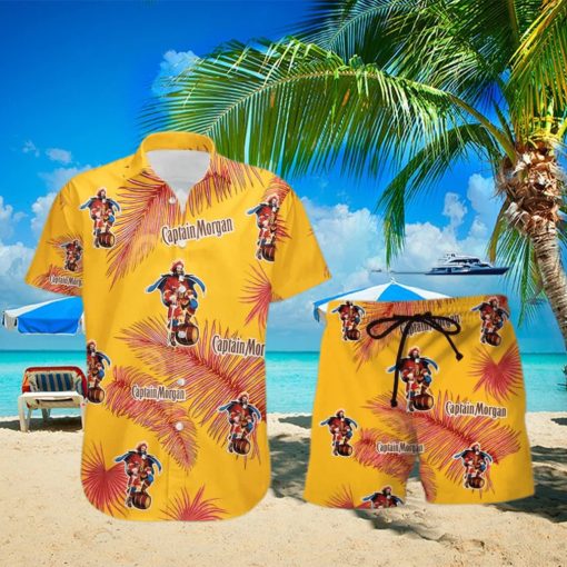 Captain Morgan Palm Leaves Tropical Hawaiian Shirt And Shorts Unique Summer Gift