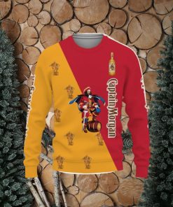 Captain Morgan Whiskey Beers And Whiskey Pattern Logo Christmas Gift Ugly 3D Sweater Christmas Gift Ideas All Over Printed