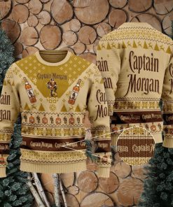 Captain Morgan Whiskey Knitted Xmas Sweater Gift Men And Women