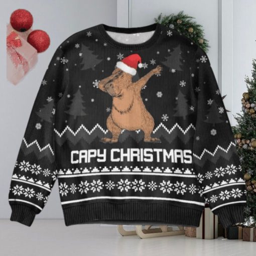 Capybara Capy Christmas Ugly Sweater