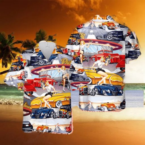 Car Hop Classic Car And Diner Hawaiian Shirt Summer Gift For Men And Women