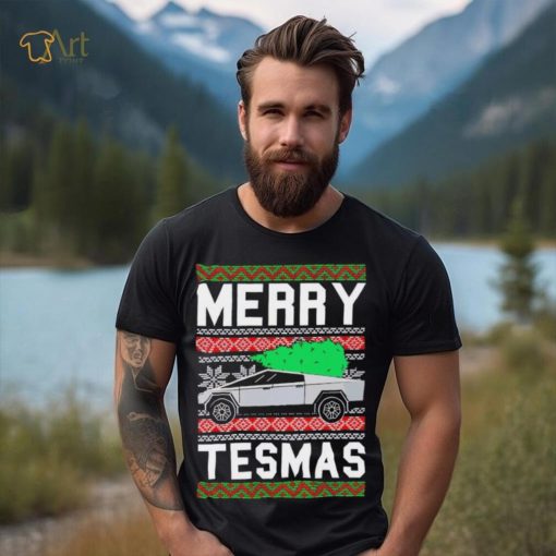 Car Truck Merry Tesmas Christmas shirt