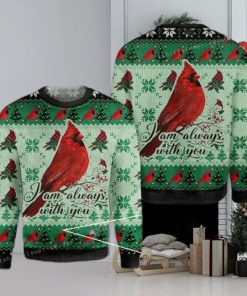 Cardinal I Am Always With You Ugly Sweater Christmas Party