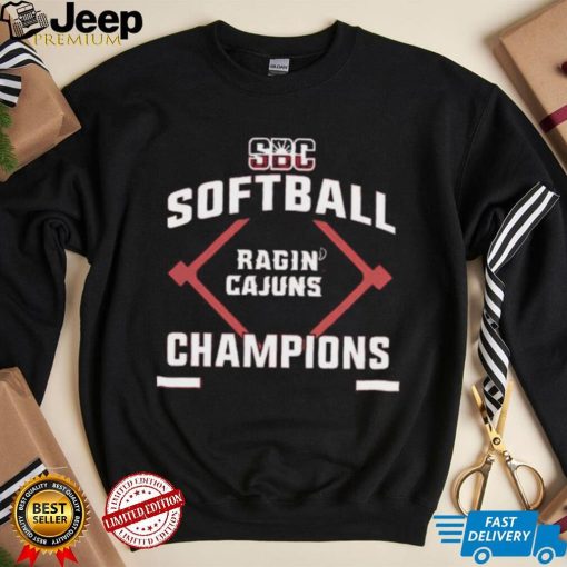 Cardinal Louisiana Ragin’ Cajuns 2023 Sun Belt Softball Regular Season Champions T Shirt