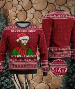 Cardinal Red The Beatings Blackbeard Ugly Christmas Sweater Gift For Men And Women