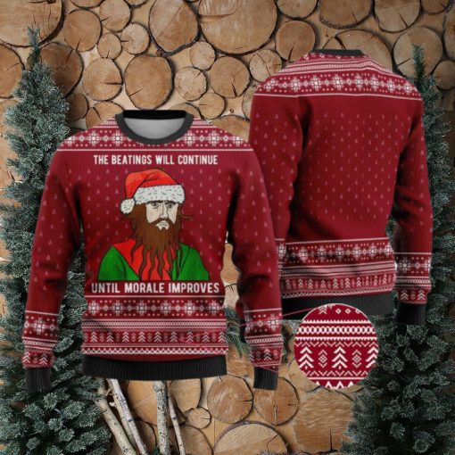 Cardinal Red The Beatings Blackbeard Ugly Christmas Sweater Gift For Men And Women