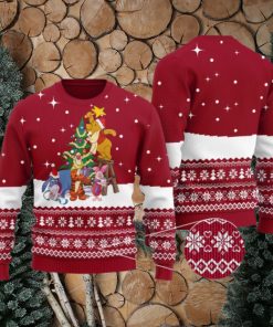 Cardinal Red Winnie The Pooh Ugly Christmas Sweater Gift For Men And Women