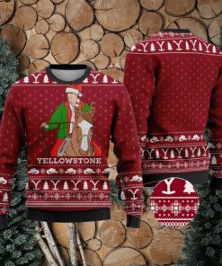 Cardinal Red Yellowstone Funny Ugly Christmas Sweater Gift For Men And Women