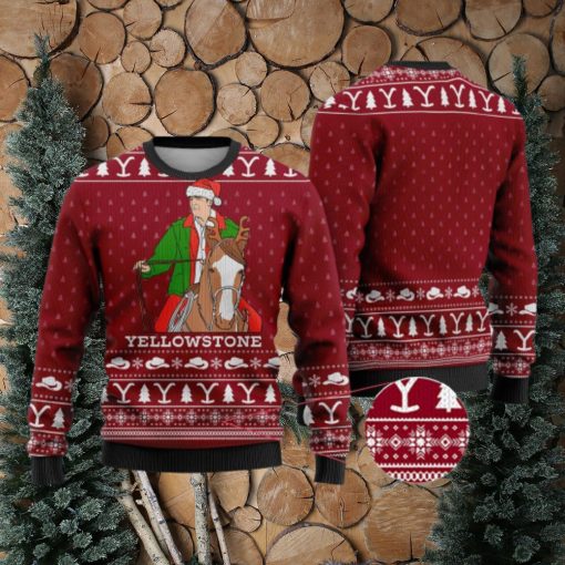 Cardinal Red Yellowstone Funny Ugly Christmas Sweater Gift For Men And Women