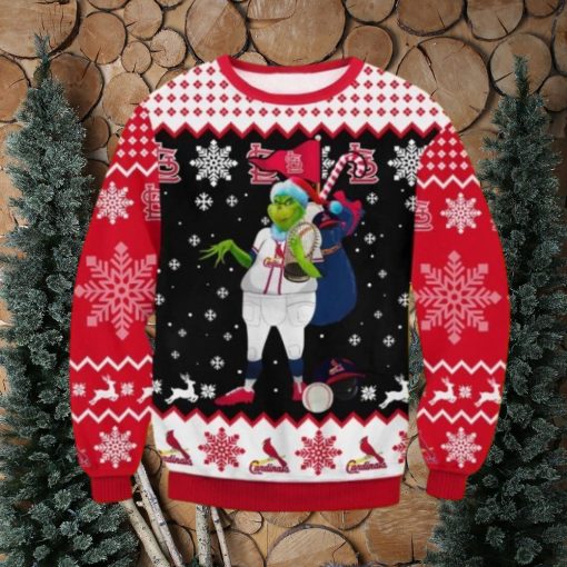 Cardinals Grinch Christmas Christmas Ugly Sweater Gift For Men And Women