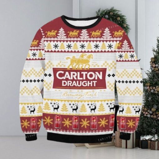 Carlton Draught Beer Ugly Sweater For Woman