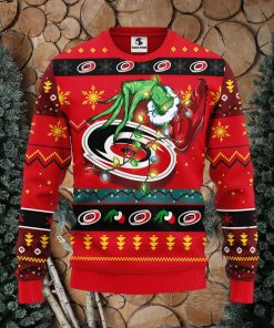 Carolina Hurricanes Grinch Christmas Ugly Sweater