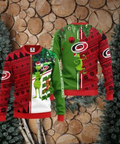 Carolina Hurricanes Grinch & Scooby doo Christmas Ugly Sweater