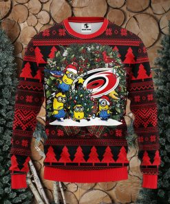 Carolina Hurricanes Minion Christmas Ugly Sweater