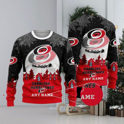 Carolina Hurricanes NHL Merry Christmas Personalized Ugly Sweater