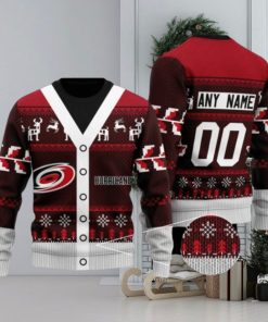 Carolina Hurricanes Supporter Christmas Holiday Personalized Ugly Sweater