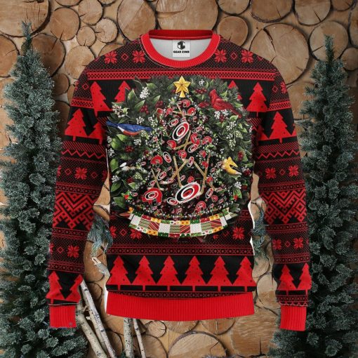 Carolina Hurricanes Tree Ball Christmas Ugly Sweater