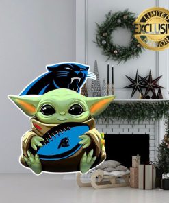 Carolina Panthers Baby Yoda NFL Christmas Tree Decorations Ornament