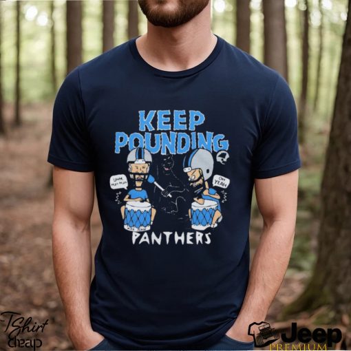 Carolina Panthers Beavis and Butt Head keep pounding t shirt