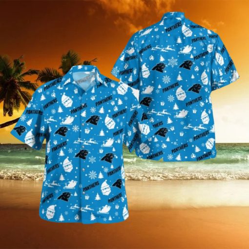 Carolina Panthers Christmas Hawaiian Shirt Beach Gift Fans For Men And Women
