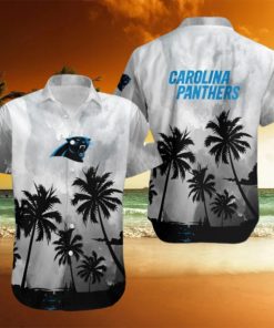 Carolina Panthers Coconut Trees Nfl 3D Hawaiian Shirt Men And Women For Fans