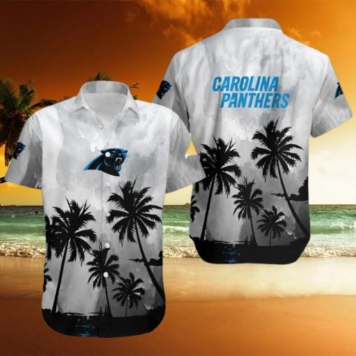 Carolina Panthers Coconut Trees Nfl 3D Hawaiian Shirt Men And Women For Fans