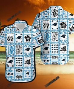 Carolina Panthers Hibiscus Hawaiian Shirt