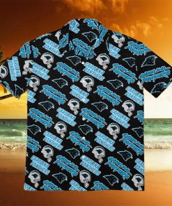 Carolina Panthers Men s Short Sleeve Shirt Hawaiian Shirts Button T Shirt Top