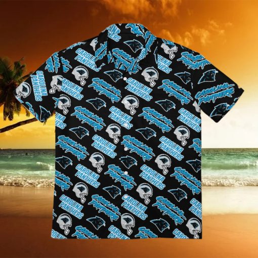 Carolina Panthers Men s Short Sleeve Shirt Hawaiian Shirts Button T Shirt Top