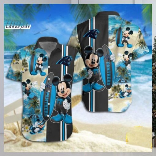 Carolina Panthers Mickey Mouse Hawaiian Shirt