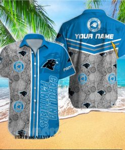 Carolina Panthers NFL 3D Full Printed Hawaiian Aloha Shirt