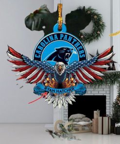 Carolina Panthers NFL American US Eagle Personalized Xmas Christmas Tree Decorations Ornament