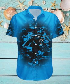 Carolina Panthers NFL Camouflage Vintage Hawaiian Shirt