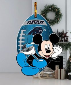 Carolina Panthers NFL Disney Mickey Mouse Xmas Gifts For Fans Personalized Christmas Tree Decorations Ornament