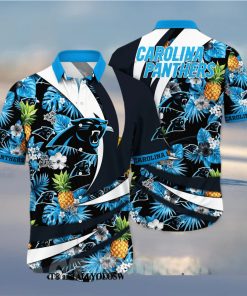 Carolina Panthers NFL Flower All Over Printed Classic Hawaiian Shirt