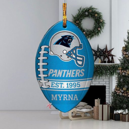 Carolina Panthers NFL Football Personalized Xmas Gift For Fans Christmas Tree Decorations Ornament