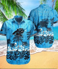 Carolina Panthers NFL Graphic Tropical Pattern Style Summer 3D Hawaiian Shirt And Shorts For Men And Women Gift Fans