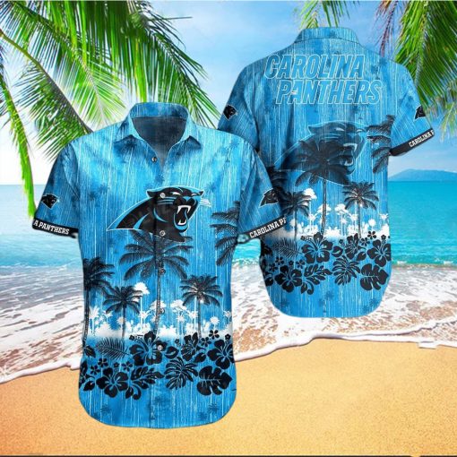 Carolina Panthers NFL Graphic Tropical Pattern Style Summer 3D Hawaiian Shirt And Shorts For Men And Women Gift Fans